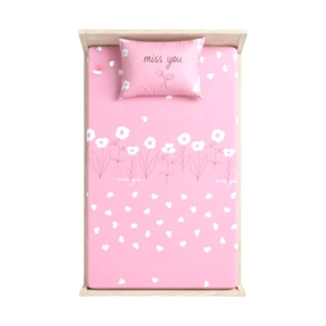 ست ملحفه و روبالشی تک نفره طرح بهار سایز ۲۰۰*۹۰