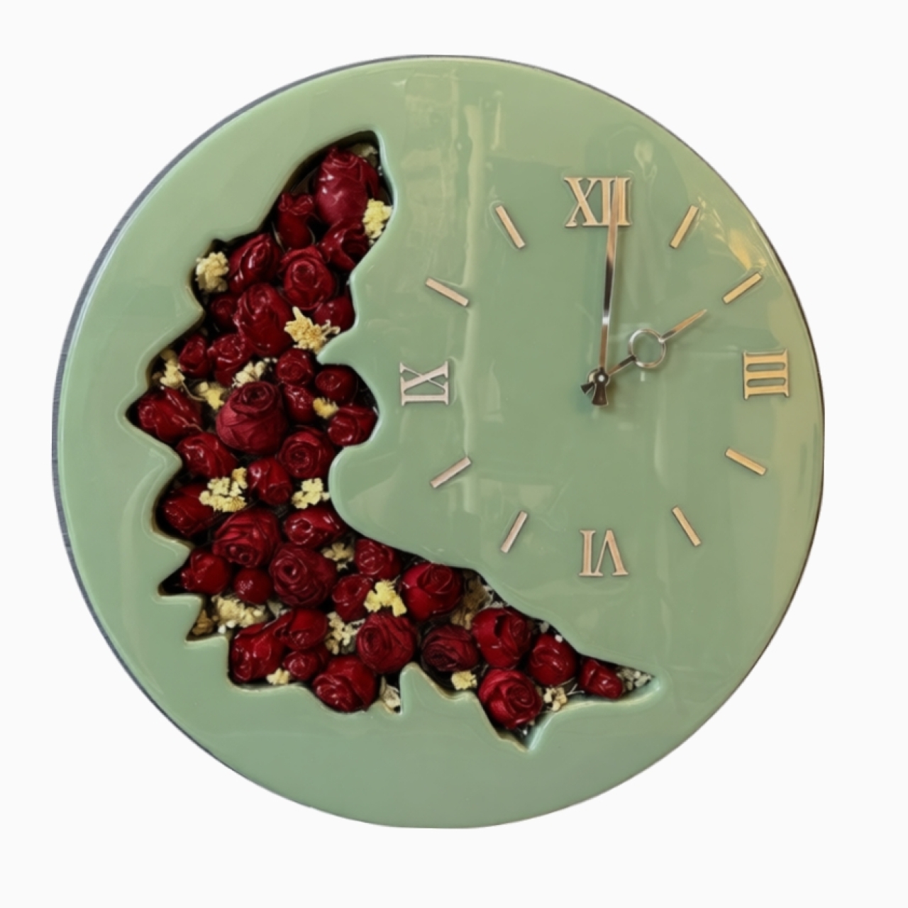 ساعت دیواری رزینی داخل دفرمه