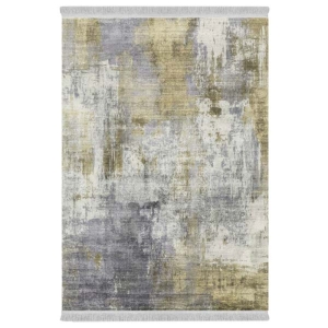 فرش پارچه‌ای دفه مدل فرشینه هازان مخمل طرح فانتزی کد 3062