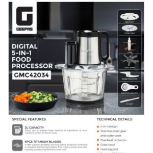 غذاساز دیجیتال ۵ کاره جی پاس مدل GMC42034