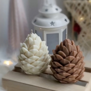 شمع میوه کاج مجموعه 3 عددی