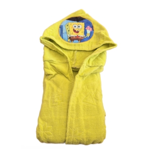 حوله تن پوش کودک مدل باب اسفنجی سایز 100