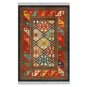 فرش پارچه‌ای دفه مدل فرشینه طرح مدرن کد 8059