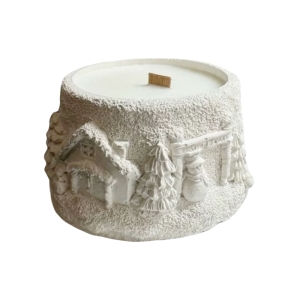 شمع سنگی مدل کریسمس برفی