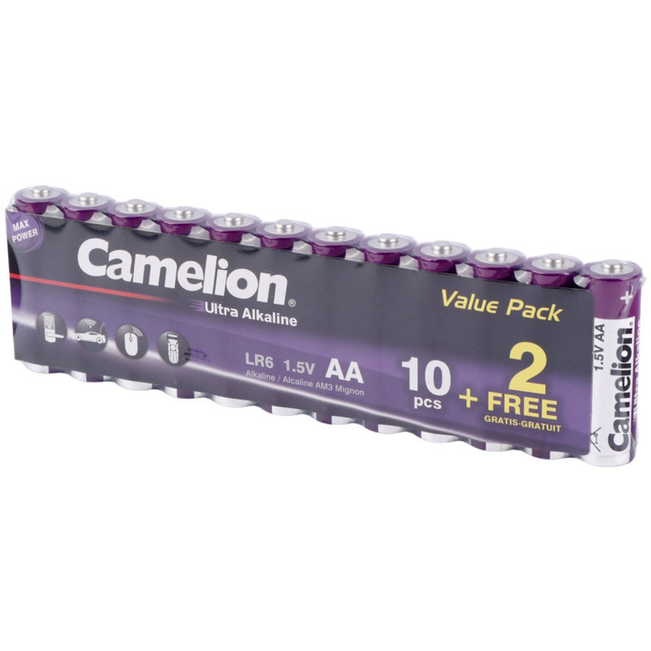 باتری قلمی کملیون مدل Camelion Ultra Alkaline LR6 بسته 12 عددی