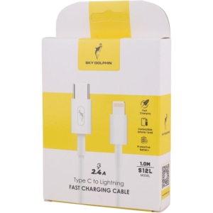کابل تایپ سی به لایتنینگ فست شارژ اسکای دلفین مدل S12L به طول 1 متر