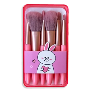 ست براش میشا مدل مینی مجموعه 6 عددی رنگ صورتی