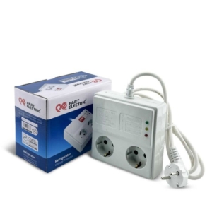 محافظ ولتاژ یخچال 2 خانه پارت الکتریک با کابل 1.8 متری کد 767