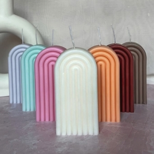 شمع مدل رنگین کمان