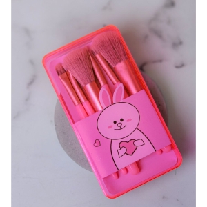 ست براش میشا مدل مینی مجموعه 6 عددی رنگ صورتی