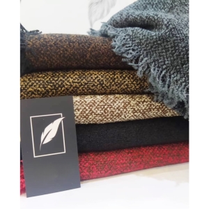 شال بافت موهر مدل برفکی