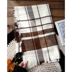 شال موهر دور ریش مدل چهارخانه