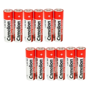 باتری قلمی کملیون مدل Camelion Plus Alkaline LR6 بسته 12 عددی
