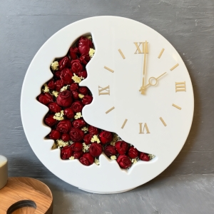 ساعت دیواری رزینی داخل دفرمه