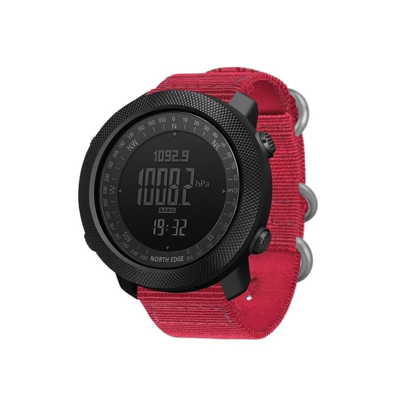 ساعت مچی دیجیتال مردانه نورث اج مدل APACHE 3 رنگ زرشکی