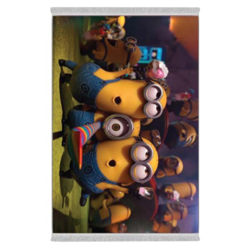 فرش پارچه‌ای دفه مدل فرشینه طرح فانتزی کد 8085