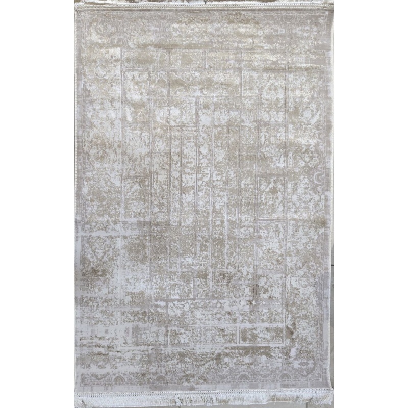 فرش ماشینی سامر طرح ۵۵۳۳ کرم نسکافه ای