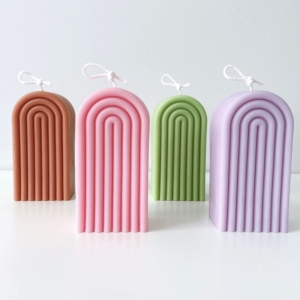 شمع مدل رنگین کمان