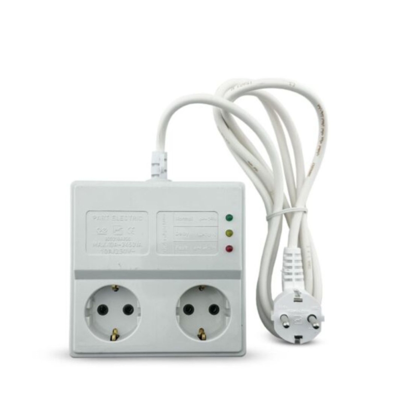 محافظ ولتاژ یخچال 2 خانه پارت الکتریک با کابل 3 متری کد 981