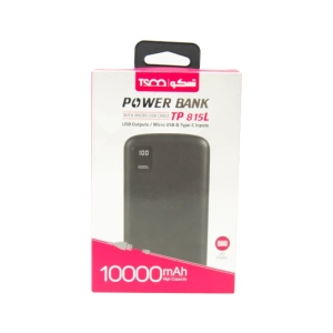 پاوربانک تسکو مدل TP 815L ظرفیت 10000 میلی آمپرساعت