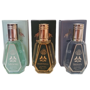 پک اقتصادی سه عددی عطر های مردانه فرگرانس ورد مدل مارلی هالتان, مارلی گرینلی,مارلی سدلی حجم 50میل