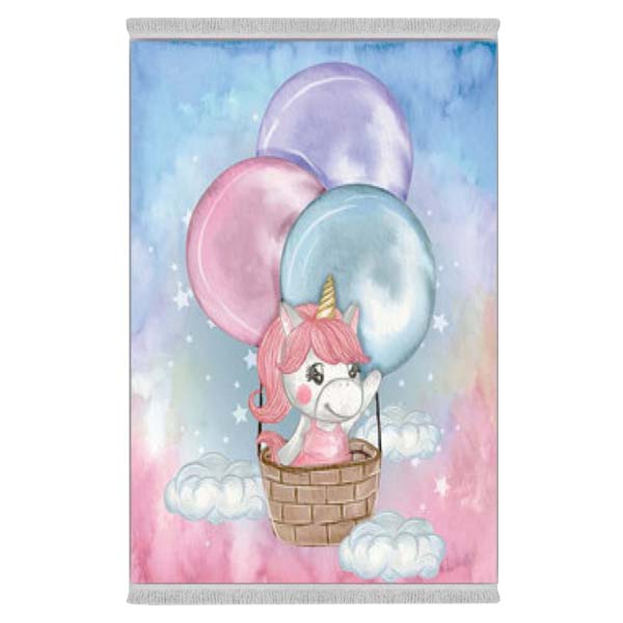 فرش پارچه‌ای دفه مدل فرشینه طرح فانتزی کد 8095