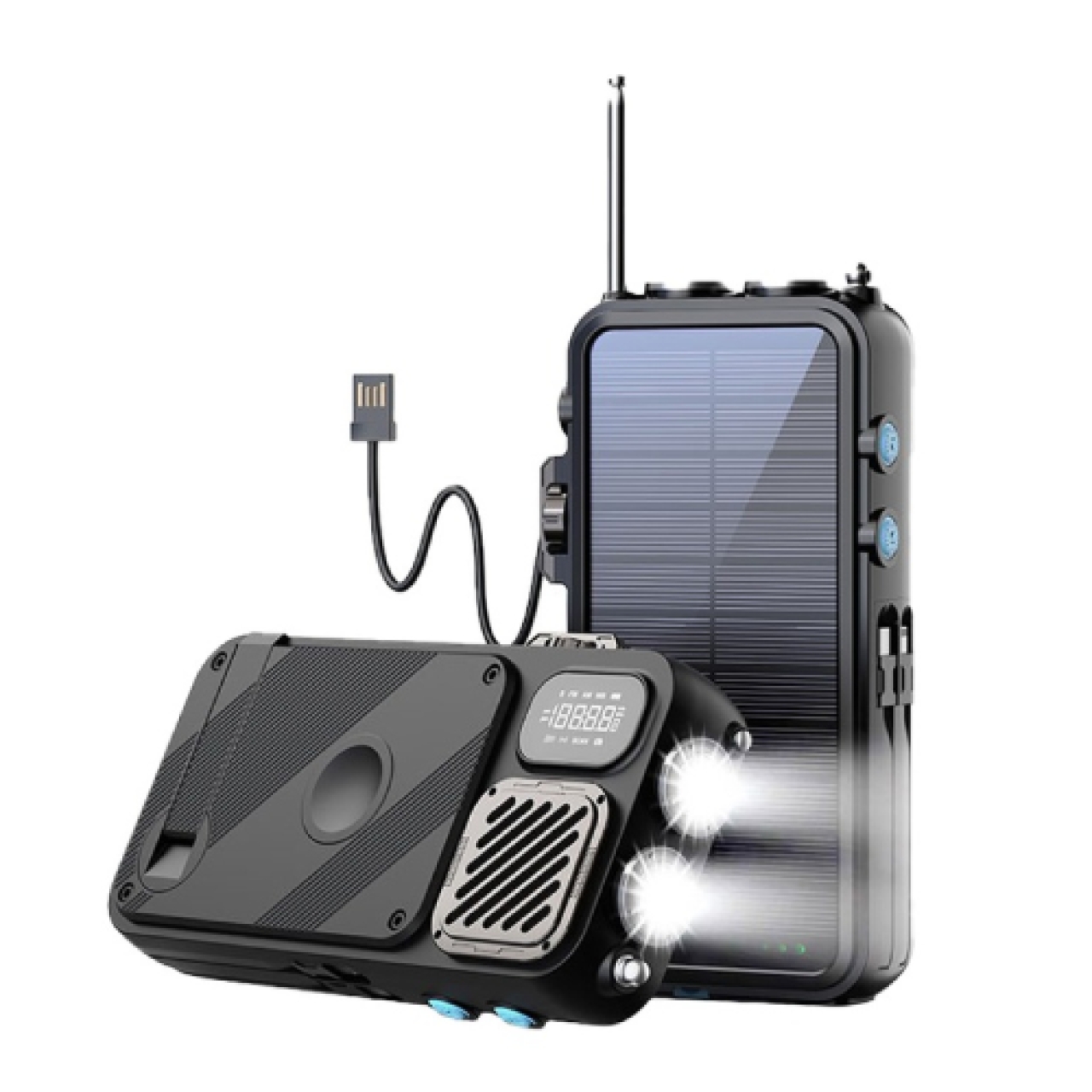 پاور بانک خورشیدی پاورولوژی مدل PP049 ظرفیت 16000 میلی‌آمپر