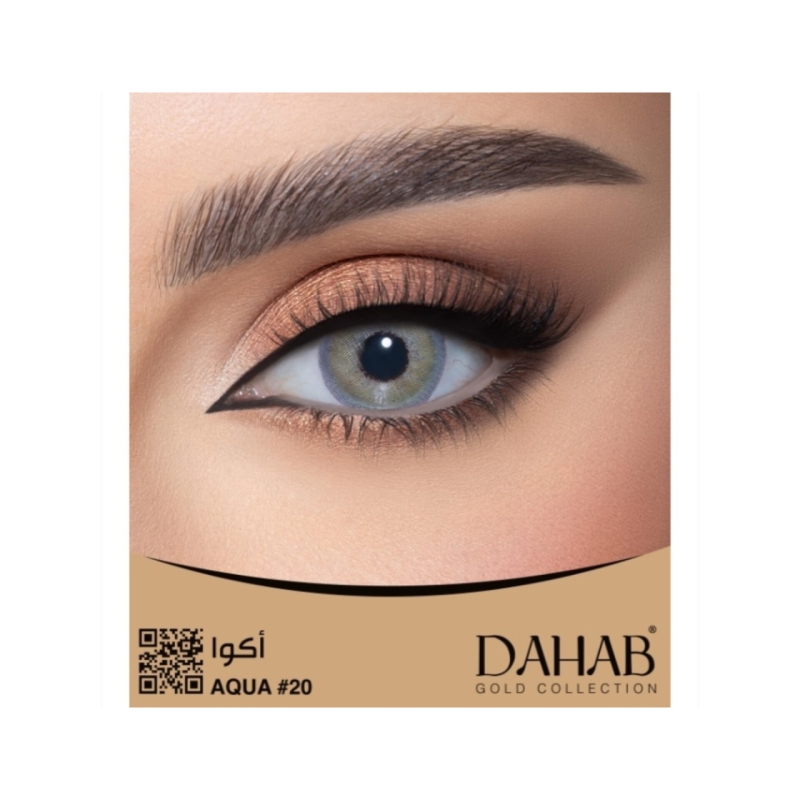 لنز دهب رنگ اکوا کد ۲۰#