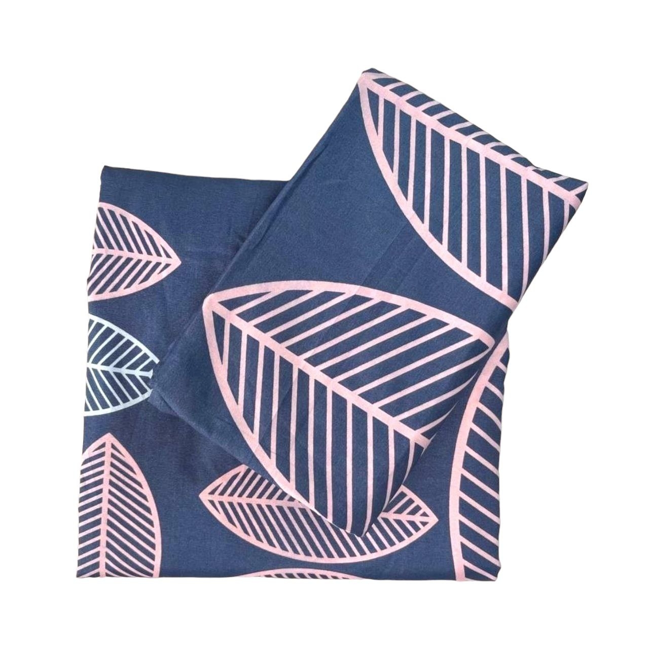 ملحفه تخت یکنفره کشدار Cheshik + روبالشی مدل برگ ماکا سایز 90*200 سانتی متر