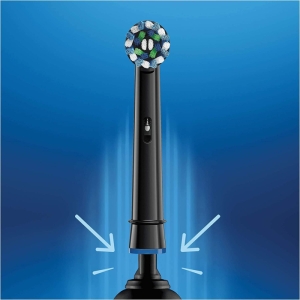 سری یدک مسواک برقی اورال بی مدل Cross Action Black Edition بسته 4 عددی