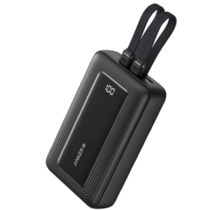 پاوربانک انکر مدل A1681 ظرفیت 20000 میلی آمپر ساعت به همراه کابل لایتنیگ و کابل USB Type-C