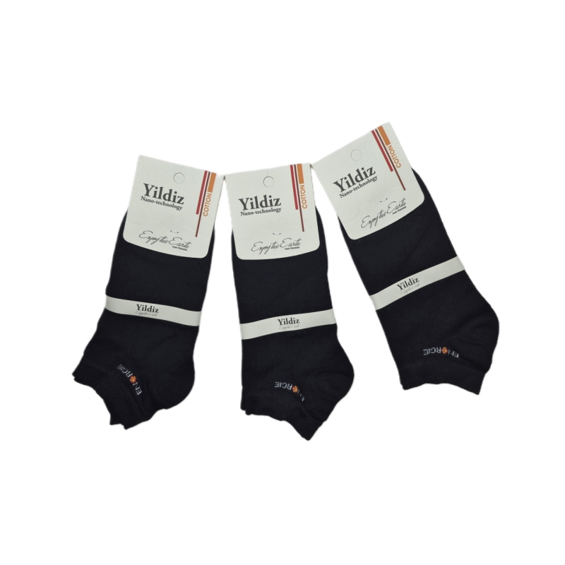 جوراب مردانه ساق کوتاه یلدیز مدل انرژی بسته 3 عددی