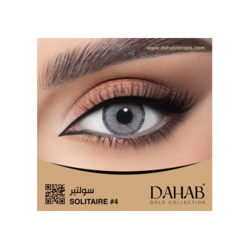 لنز  دهب رنگ سولتیر کد۴#