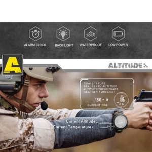 ساعت مچی دیجیتال مردانه نورث اج مدل APACHE 3 رنگ زرشکی