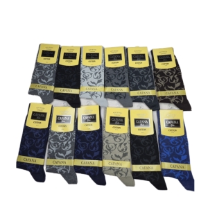 جوراب مردانه ساق بلند کافانا مدل والک بسته 12عددی