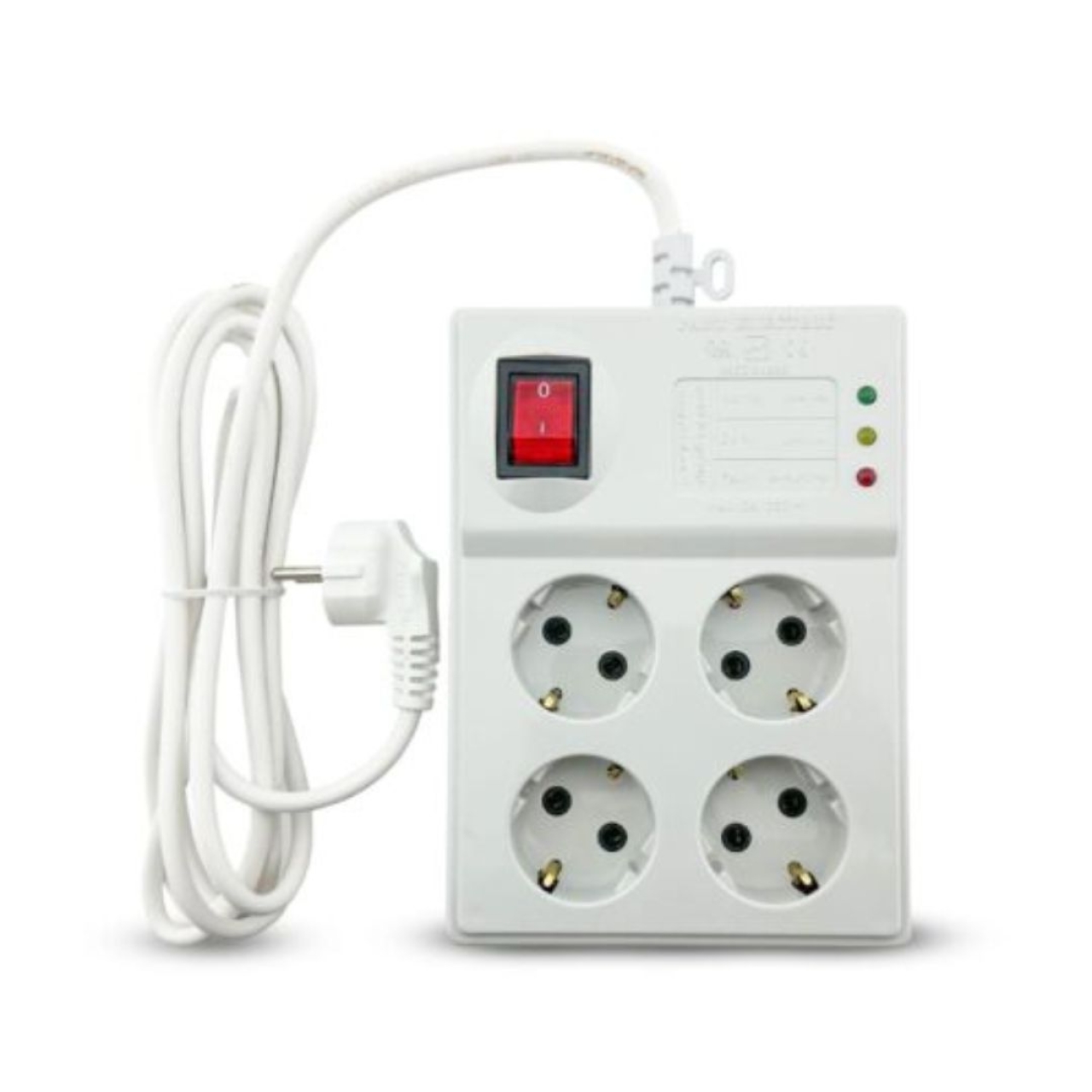 محافظ ولتاژ 4 خانه پارت الکتریک با کابل 1.8 متری کد 2204