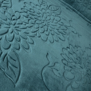 پتو گلبافت GOLBAFT دونفره گل برجسته تکرنگ سایز 220*240 سانتی متر