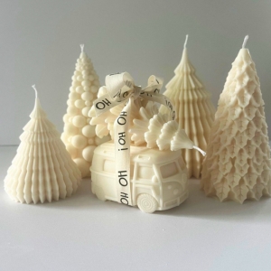 شمع کریسمس مجموعه 6 عددی