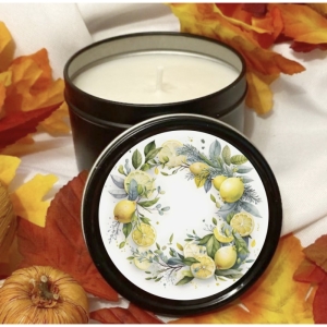 شمع جار فلزی مدل لیمو