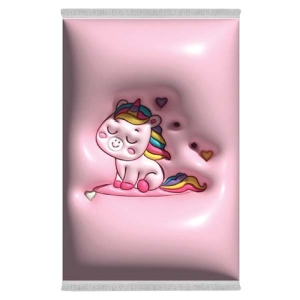 فرش پارچه‌ای دفه مدل فرشینه طرح فانتزی کد 8015