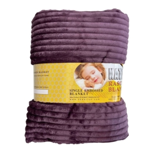 پتو مسافرتی دونفره مدل پلیسه تک رنگ کد Bl040201