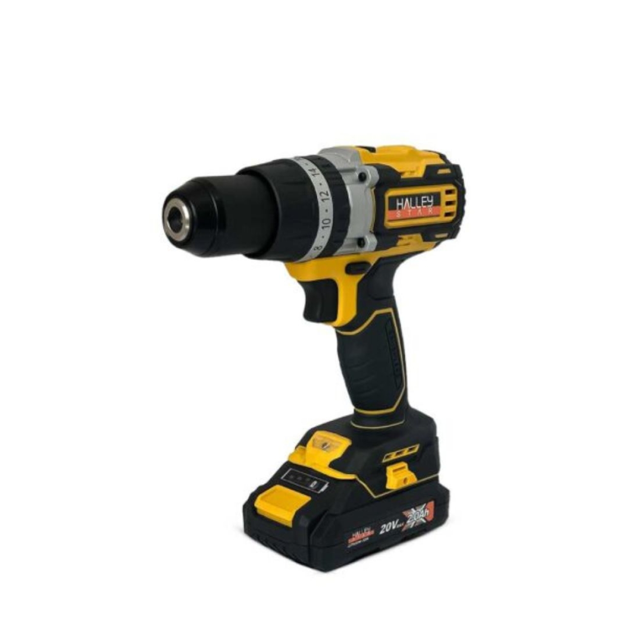 پیچ گوشتی و دریل شارژی براشلس 20 وات 2 آمپر هالی استار 13