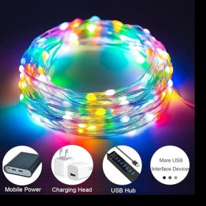 ریسه ال ای دی مدل فول کالر هوشمند بلوتوثی کد RGB IC usb 5v طول 10 متر