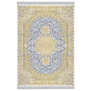 فرش پارچه‌ای دفه مدل فرشینه هازان مخمل طرح فانتزی کد 3355