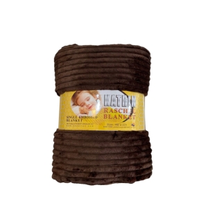 پتو مسافرتی تک نفره مدل پلیسه تک رنگ کد Bl040101