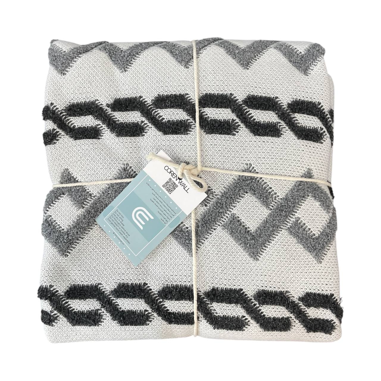 شال مبل کورن وال مدل زیگزاگی ابعاد ۱۴۰*۱۸۰ سانتی‌متر