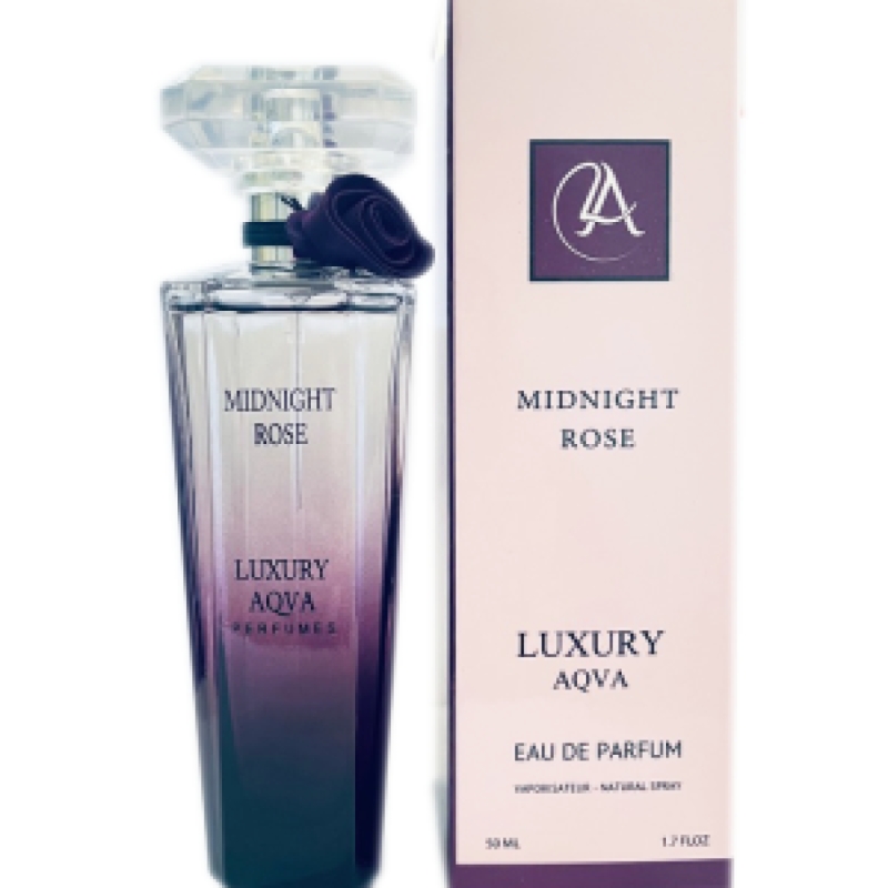 ادوپرفیوم زنانه لاکچری آکوا مدل میدنایت رز حجم 50 میلیلیتر