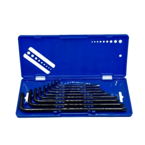 آچار آلن ستاره ای بلند ای زد دی مدل جعبه دار کد CR-V-9PCS مجموعه 9 عددی