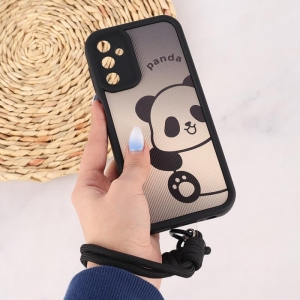 کاور کبریتی سولید محافظ لنزدار با بند مچی مناسب برای گوشی موبایل سامسونگ مدل Samsung Galaxy A14