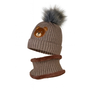 ست کلاه و شال گردن بچگانه مدل توخز کد 4355